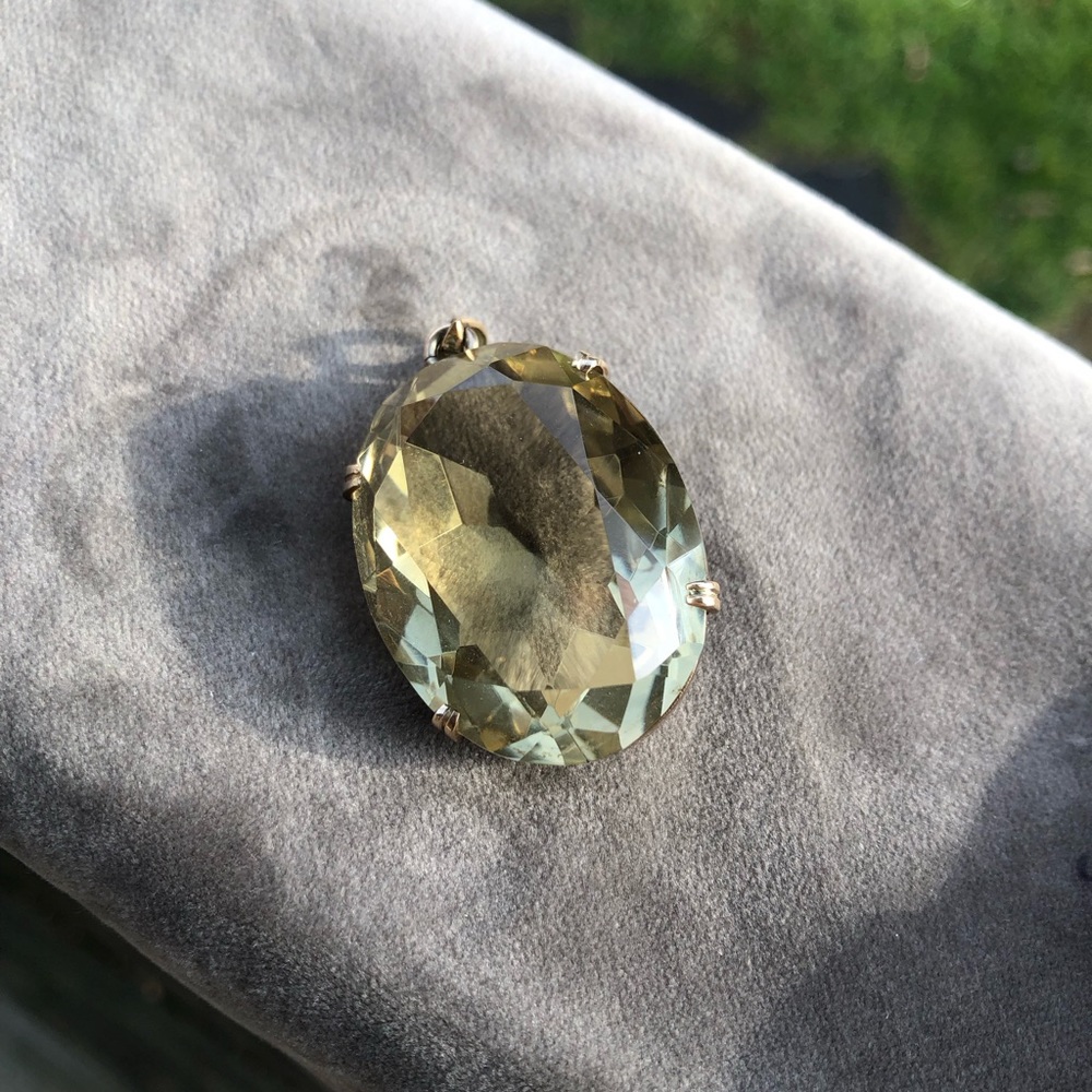 Large 14k vintage pendant